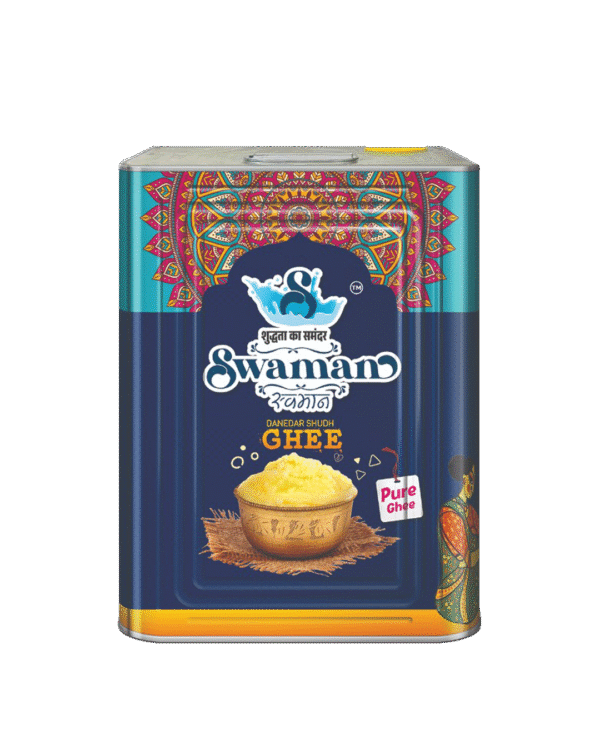 Large 15 kg tin of Swaman pure ghee