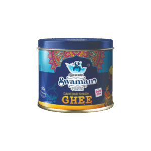Swaman 500 ml container of pure buffalo ghee.