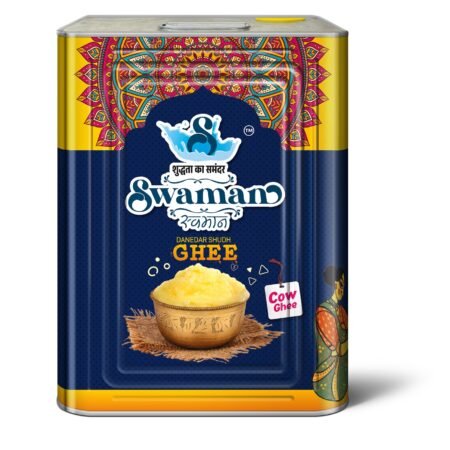 Large 15 kg container of Swaman cow ghee